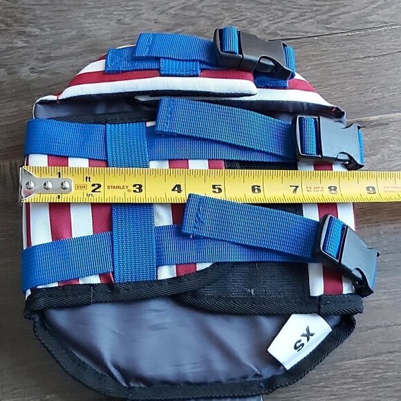 American Flag Mermaid Dog Life Jacket - Stylish Safety for Water Adventures - XS - Picture 3 of 5